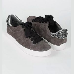 Joie Darena Suede Jeweled Embellished Sneakers 6.5